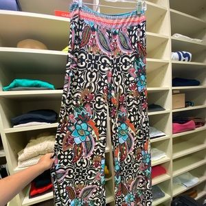 Joseph Ribkoff Multicolored Flowy Pants